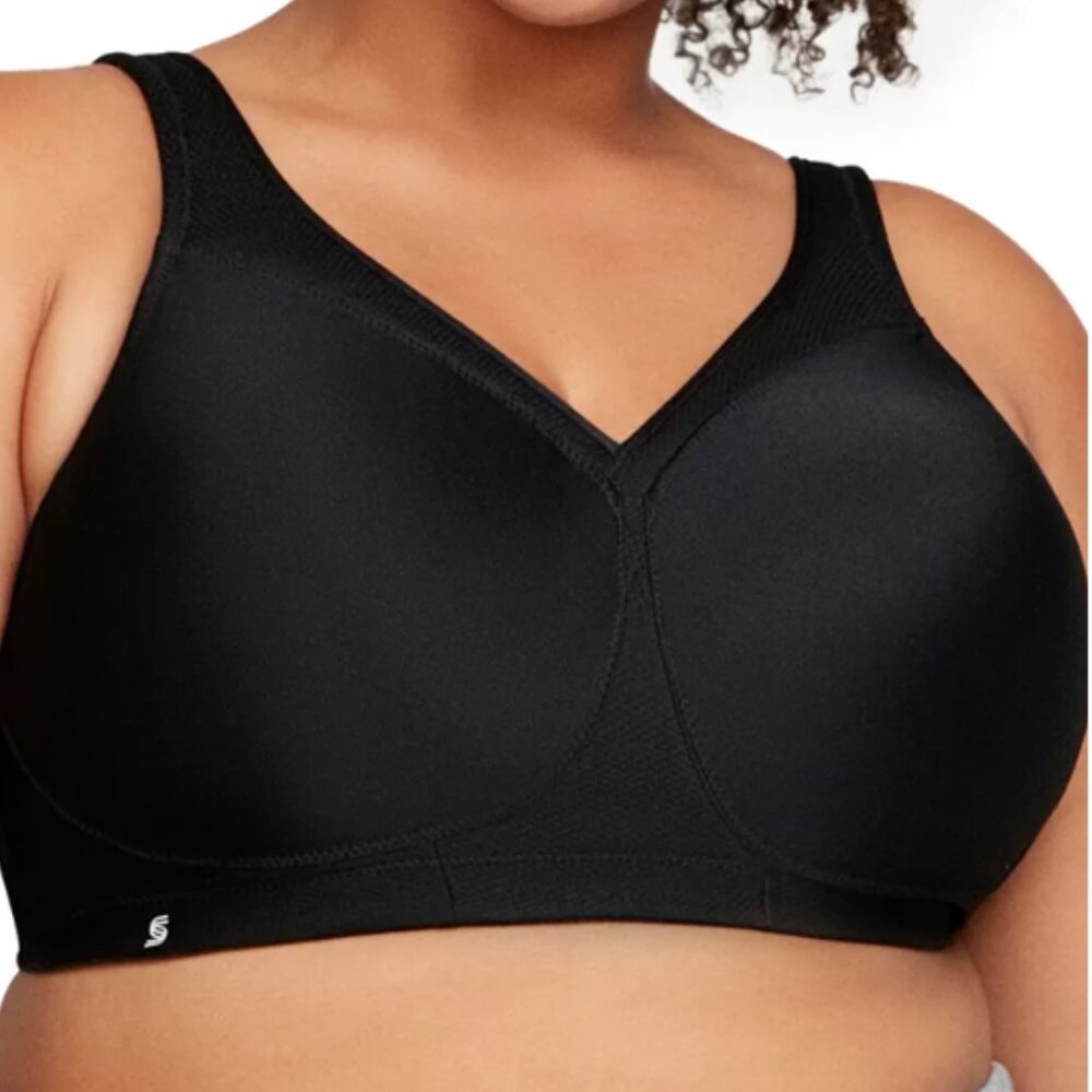 Glamorise Magic Lift Seamless Sports Bra 1006 Black 40C